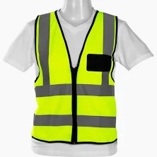 lime reflective vest with ID Pocket Size Large